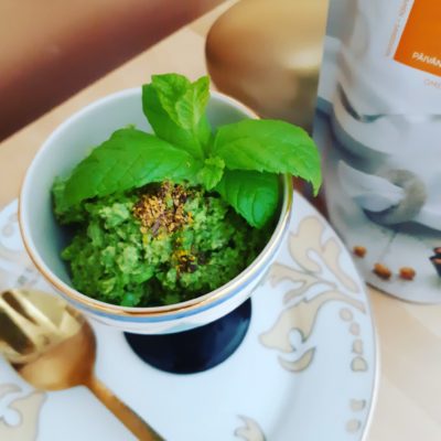 Valo24h suomalainen pellavarouhe hernehummus resepti